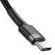4. Kabel Baseus CATKLF-HG1 USB-C - USB-C PD QC 60W 3A 480Mb/s 2m - czarno-szary
