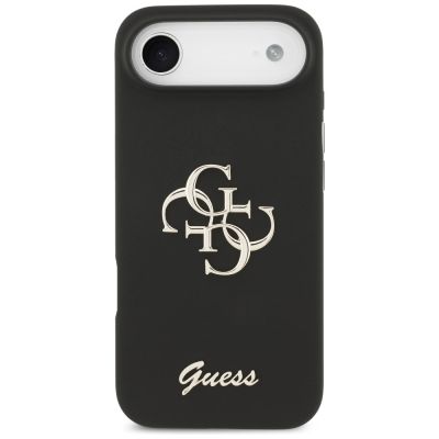 3. Etui Guess Silicone Big 4G Script na iPhone Air - czarne