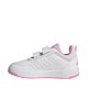 5. Buty dla dzieci adidas Tensaur Sport 3.0 biało-różowe JQ1844