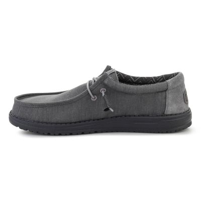 4. HEYDUDE WALLY STRETCH CANVAS BLOCK GRANITE GREY/MULTI 44353-1VT