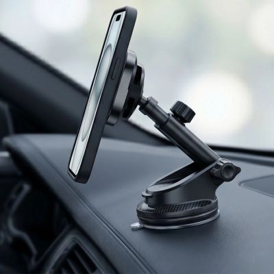 7. Uchwyt samochodowy Tech-Protect V20 MagSafe na szybę / kratkę nawiewu / deskę rozdzielczą 25W QI2.2 - czarny