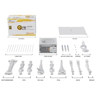 2. Obudowa PSU ATX 850W biała Core GX 850 Seasonic