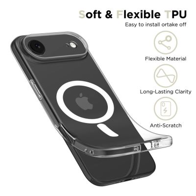 3. Etui Tech-Protect FlexAir MagSafe na iPhone 17 Air - przezroczyste