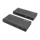 11. Extender HDBaseT KVM Zestaw, 150 m, 4K/60Hz, USB 2.0, PoC, IR, czarny
