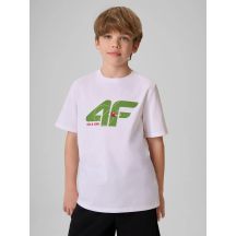 T-shirt bawełniany chłopięcy 4F 4FJRSS26TTSHM4280-10S
