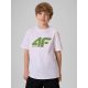 T-shirt bawełniany chłopięcy 4F 4FJRSS26TTSHM4280-10S
