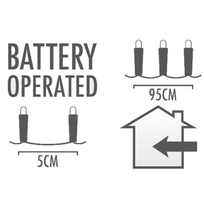 2. LAMPKI DRUCIKI NA BATERIE GIRLANDA 100 LED CIEPŁY BIAŁY