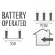 2. LAMPKI DRUCIKI NA BATERIE GIRLANDA 100 LED CIEPŁY BIAŁY