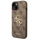 2. Etui Guess 4G Big Metal Logo na iPhone 14 - brązowe
