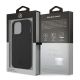 8. Etui Mercedes Leather Meshed Metal Logo na iPhone 13 Pro / iPhone 13 - czarne