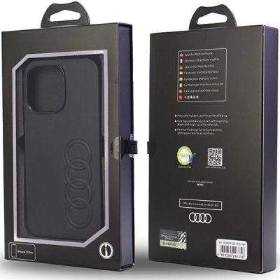 6. Etui Audi Synthetic Leather na iPhone 13 Pro / iPhone 13 - czarne