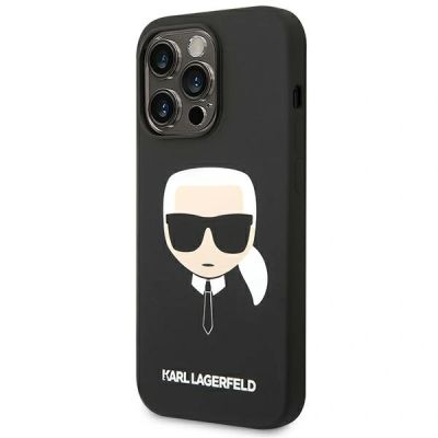 2. Etui Karl Lagerfeld Silicone Karl`s Head na iPhone 14 Pro Max - czarne