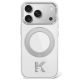 Etui Karl Lagerfeld IML Ring Stand 360 Kameo Metal MagSafe na iPhone 17 Pro Max / 18 Pro Max - przezroczyste
