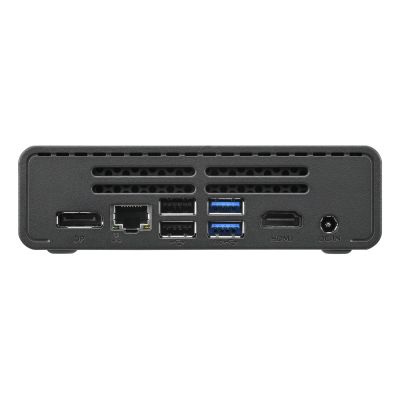 5. Shuttle Nano PC NE10N, Intel N 100, 1x HDMI, 1x DP, 6x USB, 1x LAN, bez wentylatora, ciągła praca 24/7, w tym VESA, komputer PC 0,6 l, Mini PC barebone, Intel SoC, DDR4-SDRAM, PCI Express, Serial ATA, 65 W