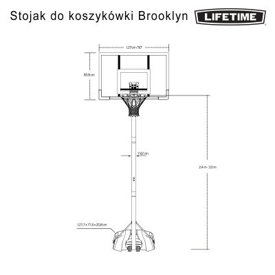 45. Stojak do koszykówki Lifetime 50" BROOKLYN 90981
