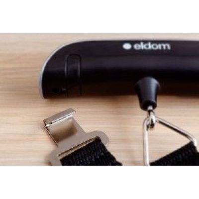 14. ELDOM ELEKTRONICZNA WAGA BAGAŻOWA WB10 VELART DOKŁADNOŚĆ 50G WAGA MAX. 50 KG