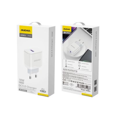 7. Ładowarka Dudao A20EU sieciowa USB-A 18W - biała