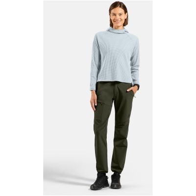 2. Bluza damska ODLO Mid layer hoody CUBIC niebieska