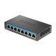 4. 8-portowy wielogigabitowy przełącznik biurkowy D-Link 2.5G - niezarządzany - L2 - 2.5G Ethernet (100/1000/2500)