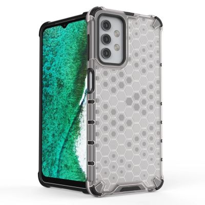 5. Honeycomb etui pancerny pokrowiec z żelową ramką Samsung Galaxy A32 5G przezroczysty