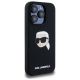 4. Etui Karl Lagerfeld Silicone Karl Head Print MagSafe na iPhone 15  Pro 6.1" - czarne