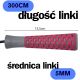 4. SKAKANKA FITNESS PVC 300CM RÓŻOWA ENERO FIT