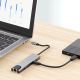 8. Adapter Tech-Protect HB02 HUB Adapter 6w1 USB-C + USB2.0 + USB3.0 + HDMI 4K 30Hz + RJ45 + PD100W - szary