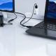 9. Kabel Orico XD-VATH VGA i mini jack 3.5 mm do HDMI Full HD 60 Hz z zasilaniem USB 5 m - czarny