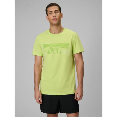 T-shirt reagular z nadrukiem męski 4F 4FWSS26TTSHM3035-42S