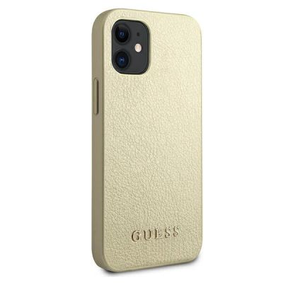 4. Etui Guess Iridescent na iPhone 12 mini - złote
