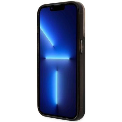 5. Etui Guess Liquid Glitter 4G Transculent na iPhone 14 Pro - czarne