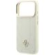 6. Etui Guess Stripe Peony 4G Logo MagSafe na iPhone 18 Pro Max / 17 Pro Max - beżowe