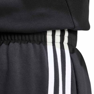 4. Spodnie męskie adidas Essentials 3-Stripes Fleece Tapered Cuffed czarne KY6526