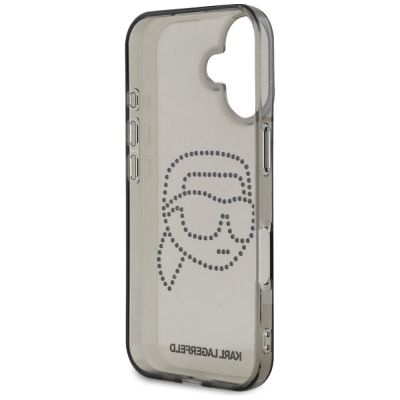 7. Etui Karl Lagerfeld IML Rhinestones Karl Head do iPhone 16 czarny