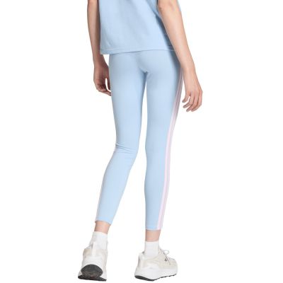 3. Legginsy damskie adidas Essentials 3-Stripes Cotton błękitne KD2352