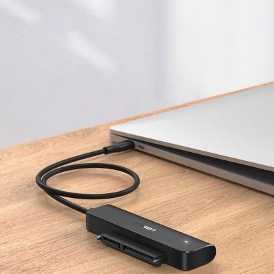 4. Ugreen adapter przejściówka dysku HDD SSD 2,5'' SATA III 3.0 - USB Typ C 3.2 Gen 1 (SuperSpeed USB 5 Gbps) czarny (70610 CM321)