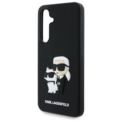 5. Etui Karl Lagerfeld 3D Rubber Karl&Choupette na Samsung Galaxy S24 FE - czarne
