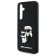 5. Etui Karl Lagerfeld 3D Rubber Karl&Choupette na Samsung Galaxy S24 FE - czarne