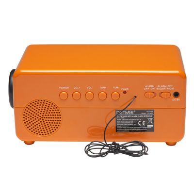 6. Radiobudzik retro Denver CR-425 pomarańczowy
