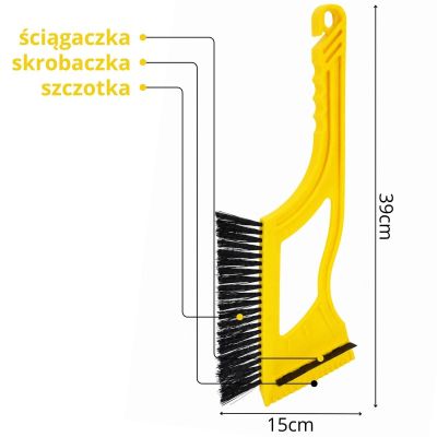 2. SKROBACZKA DRAPAK DO LODU ICE CAR 1 ŻÓŁTA