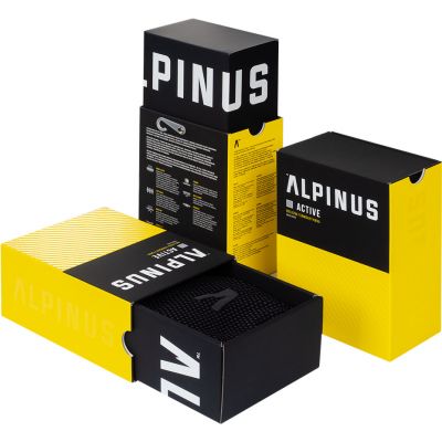 19. Bielizna termoaktywna Alpinus Active Base Layer Set czarno-szara M GT43257