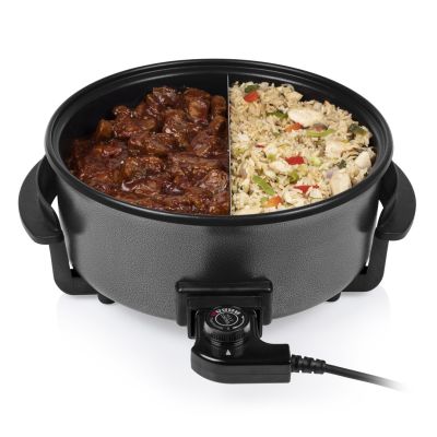 8. Tristar  | Wielofunkcyjna patelnia grillowa XL | PZ-9135 | Średnica 30 cm | Grill | 1500 W | Pokrywka w zestawie | Uchwyt stały | Czarny