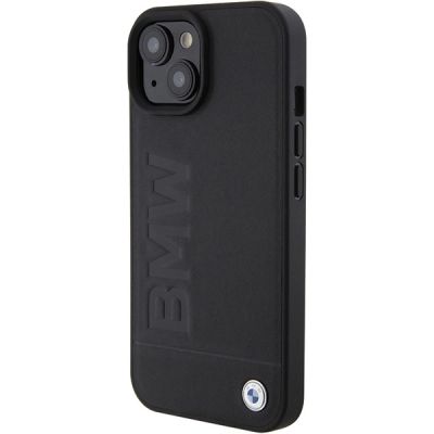2. Etui BMW Leather Hot Stamp na iPhone 15 - czarne