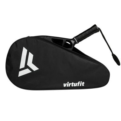 9. VIRTUFIT TORBA NA RAKIETĘ PADEL - CZARNO-BIAŁA