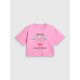 5. T-shirt boxy z nadrukiem dziewczęcy 4F 4FJRAW26TTSHF4239-56S