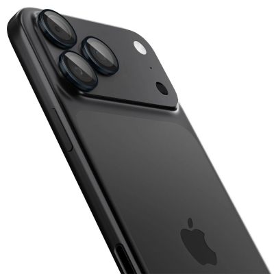 3. Osłona aparatu Spigen Optik.tR EZ Fit Camera Protector na iPhone 14 Pro / Pro Max / 15 Pro / Pro Max - tytan błękitny 2 szt.