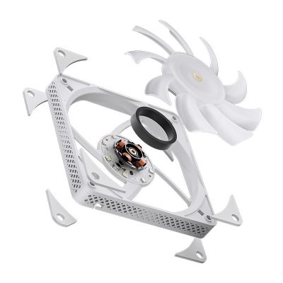 18. Jonsbo HX6200D Procesor Chłodnica powietrza 12 cm Biały 1 szt.