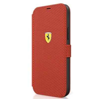 2. Etui Ferrari Off Track Perforated na iPhone 12 mini - czerwone