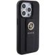 4. Etui Guess Grip Stand 4G Saffiano Strass na iPhone 15 Pro Max - czarne