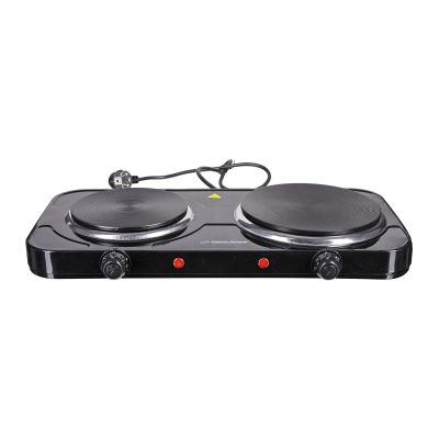 32. ESPERANZA KUCHENKA ELEKTRYCZNA YELLOWSTONE 1500W + 1000W CZARNA EKH014K